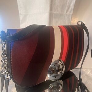 Emilio Pucci Multicolor Shoulder Bag with Black Suede Interior Pristine